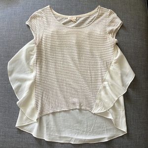 Anthropology Meadow Rue Short Sleeve Top